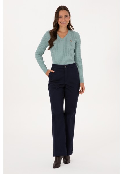 Kadın Lacivert Pantolon (Kanvas-Chino) 50316912-VR033