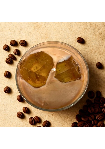 Ice Cafe Latte - Jel Buzlu Latte Kahve Temalı Kahve Kokulu Soya Mum modelleri
