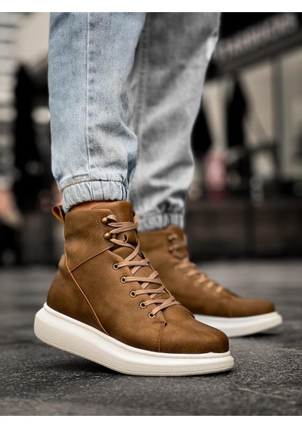 Knack Yüksek Taban Ayakkabı B-080 Beyaz