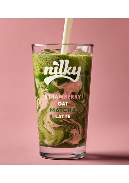 Yulaf Sütlü Çilekli Matcha Latte 12LI Paket indirimleri