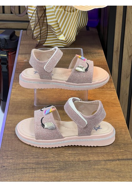 Çocuk Tek Bantlı Simli Sandet-Pudra modelleri