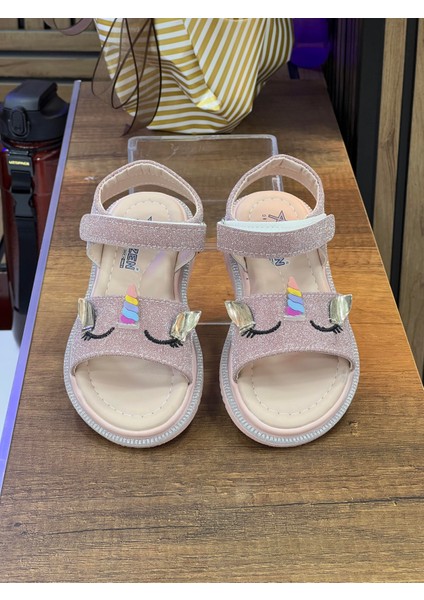 Çocuk Tek Bantlı Simli Sandet-Pudra fırsatları