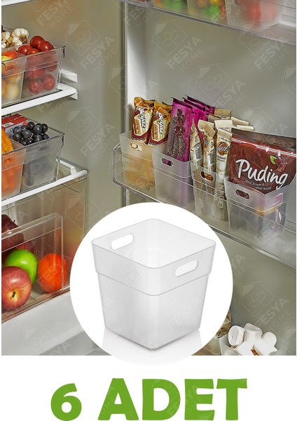 6 Adet Buzdolabı Kapak Içi Düzenleyici Organizer Buzdolabı Içi Düzenleyici