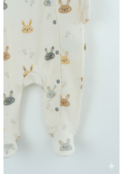 Kız Bebek Tulum %100 Pamuk Kumaş Uzun Kol Baskılı Patikli Çıtçıtlı Bandanalı Yeni Doğan fiyatları