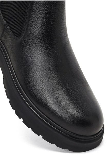 Erkek Siyah Deri Chelsea Bot 25WFD7603FT