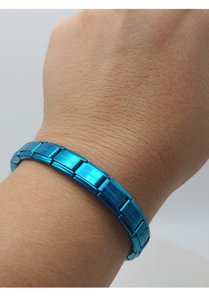 Nomination Bileklik Çelik Mavi