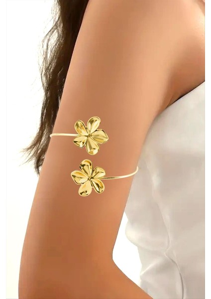 Ds-Derin Papatya Figürlü Üst Kol Pazu Bilekliği-Sarı modelleri