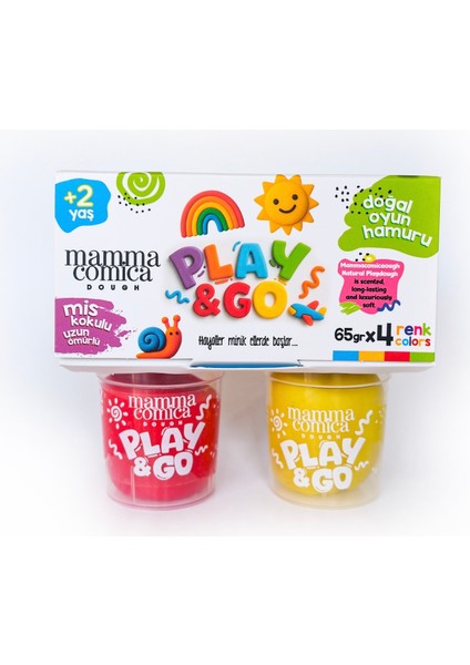 Play & Go 4 Lü Doğal Oyun Hamuru Seti (4 Renk X65 Gr) fiyatları