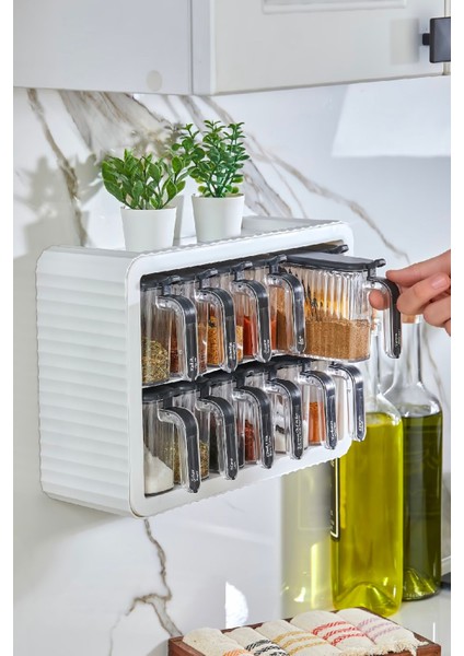 12’li Baharatlık Seti Kendinden Yapışkanlı Kaşıklı Kapaklı Etiketli Baharatlık Seti fiyatları