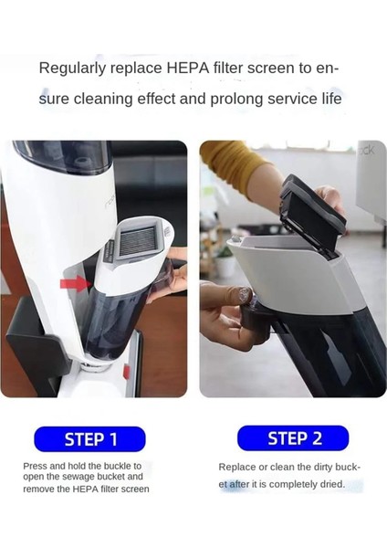 Dyad U10 WD1S1A Elektrikli Süpürge Aksesuarları Kablosuz Zemin Scrubber Rulo Fırça Hepa Filtre Parçaları (Yurt Dışından) fırsatları