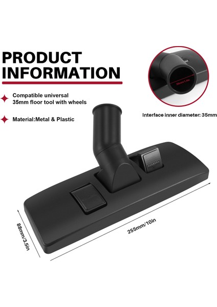 Elektrikli Süpürge 35MM Halı Zemin Aleti Döner Başlıklı Fırça Aparatı Au Stok (Yurt Dışından) fırsatları