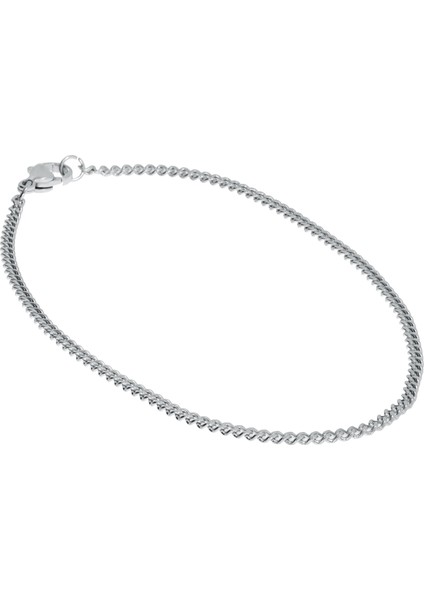 Erkek 2 mm Zincir Çelik Bileklik