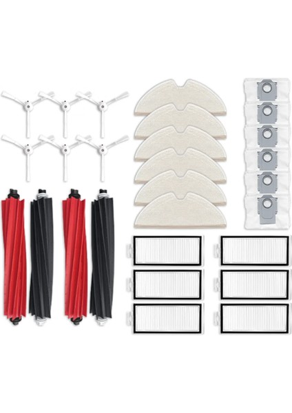 Q8 Max Q8 Max + Q5 Pro Q5 Pro+ Robot Vakum Yedek Parça Ana Yan Fırça Hepa Filtre Paspas Toz Torbası (Yurt Dışından)