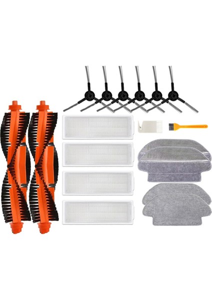 Mi Robot Vakum-Paspas Pro STYTJ02YM 2s / 3c / 3490 V2 Pro V3 Se Ana Yan Fırça Filtreleri Mops (Yurt Dışından)