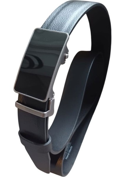 Erkek Kemer Otomatiktokalı Hakiki Deri Genişlik 3.50 cm