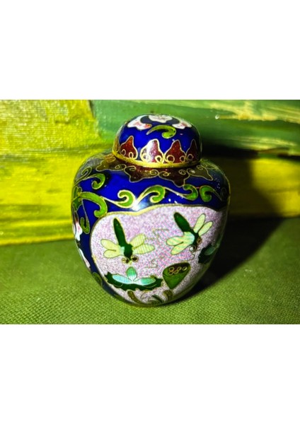 6,5 cm Boyunda Collezione Minik Vazo Bronz Üzerine Sıcak Makine Işçiliği