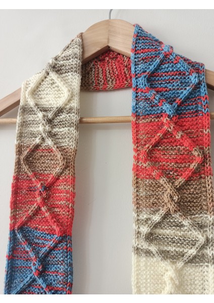 Renk Geçişli Ince Örgü Atkı El Örgüsü Akrilik Ombre Şal modelleri