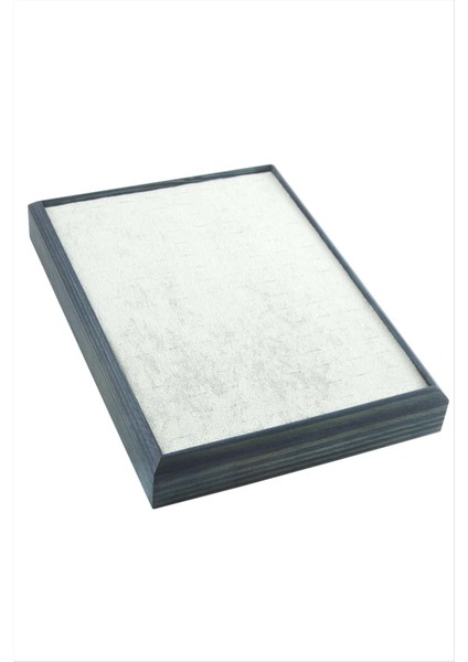 Ds-Derin Ahşap Anfora Kumaş Piercing Küpelik 18X24 Cm-Gri modelleri