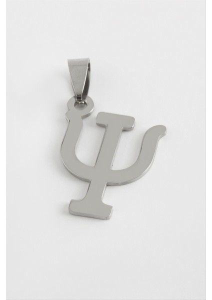 Ds-Derin Tırmık Çelik Kolye Ucu 2,5 Cm-Gümüş Rengi