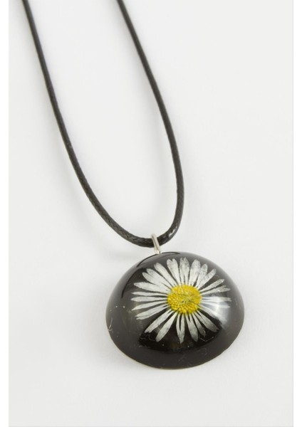 Ds-Derin Papatya Epoksi Kolye-Siyah fiyatları