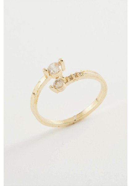 Ds-Derin Zirkon Taşlı Yüzük-Gümüş Rengi