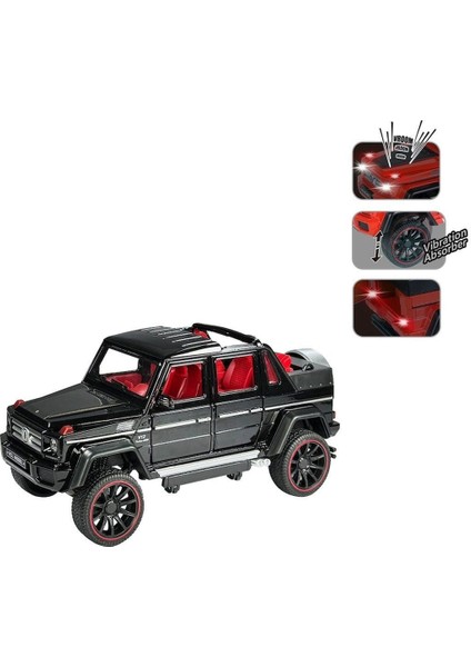 HCL-902 Çek Bırak 1:22 Sesli ve Işıklı Metal Jeep -Vardem fırsatları