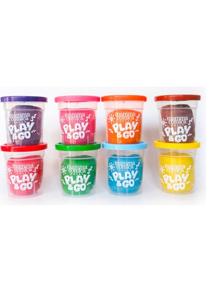 Play & Go 8 Li Doğal Oyun Hamuru Seti (8 Renk x 75 Gr)