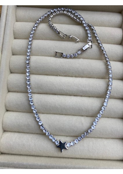 Çelik Kuyumcu Model Dönmeyen Su Yolu Kolye