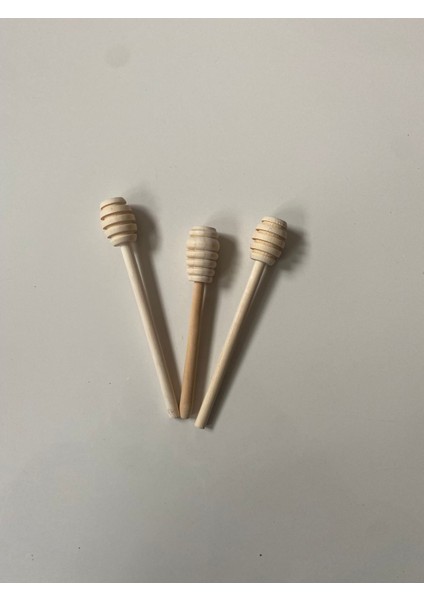 3'lü Bal Kaşık Seti Bambu %100 Doğal 3lü