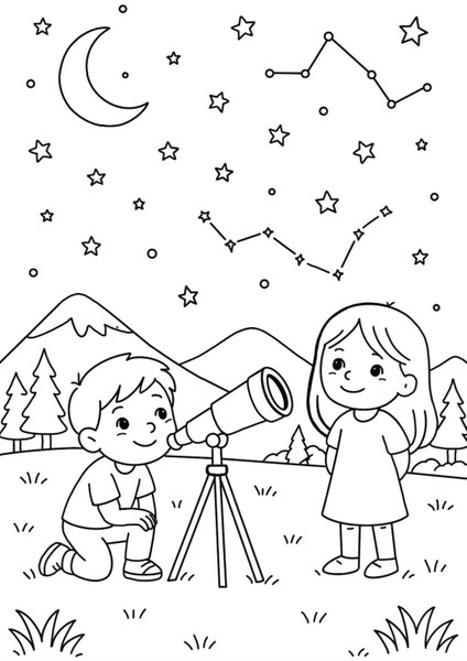 Minik Astronotların Boyama Kitabı modelleri
