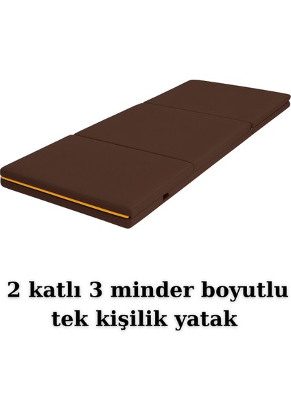 Multipurpose 5 In 1 Kahverengi Çift Kişilik Katlanır Süngerli Misafir Yer Yatağı ve Minder 7cm fiyatları