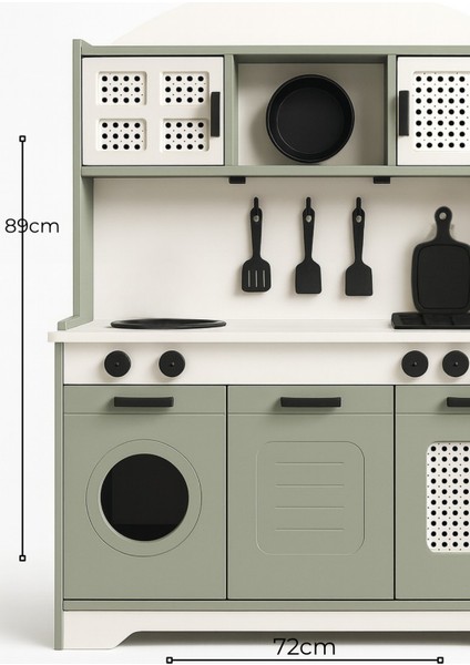 Minik Şeflerin Mutfağı: Ahşap Oyuncak Mutfak Seti(LEDLİ) modelleri