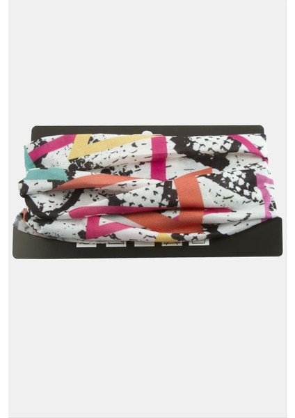 Ds-Derin Boya Desenli Baff Boyunluk-Beyaz