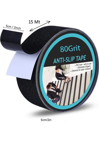 Merdiven Kaydırmaz Bant 5 cm 15 mt