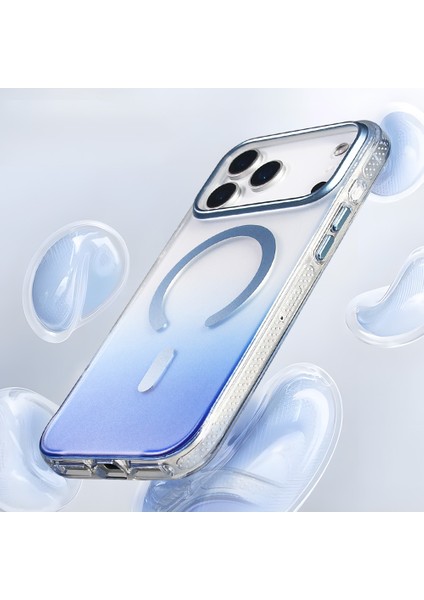 Apple iPhone 17 Pro Kılıf Colorfade Transparan Renkli ve Renk Geçişli M-Safe Şarjlı Kapak fırsatları