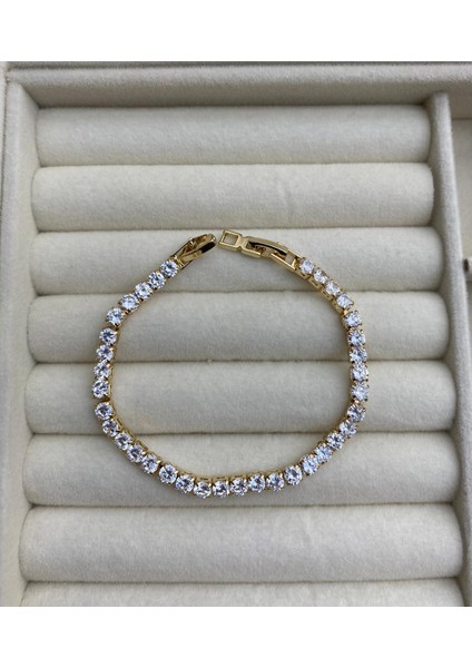 Çelik Kuyumcu Model Altın Renk Su Yolu Bileklik modelleri