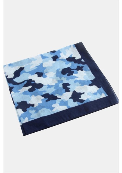 Ds-Derin Asker Desenli Bandana 50X50-MAVI fiyatları