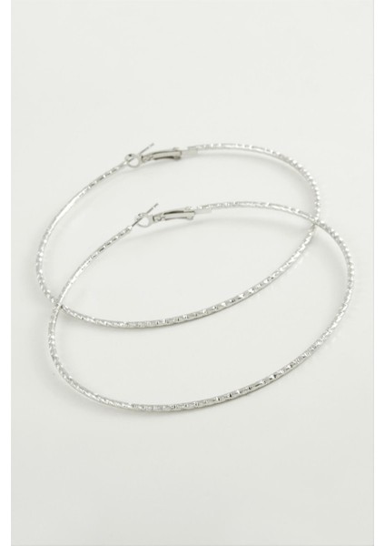 Ds-Derin Burgulu Baklava Metal Halka Küpe 8-9-10 Cm-10 cm