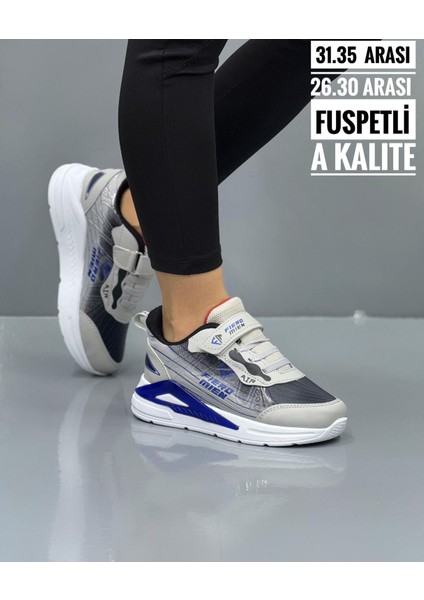 Çocuk Fuspedli Su Geçirmez Poli Taban Spor Ayakkabı - Buz Sax