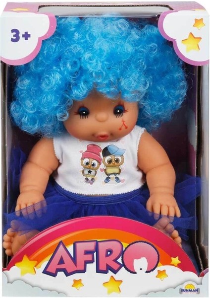 20040 Afro Kıvırcık Saçlı Bebek 23 cm -Sunman fiyatları