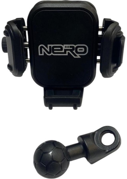 Nero - ( 909 ) Ayna Bağlantılı Telefon Tutucu Yandan Kitlemeli (Titreşim Modüllü)