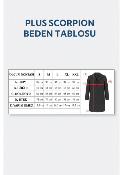 Erkek Uzun Kaşe Kaban – Italyan Kesim Slim Fit Şık Model fırsatları