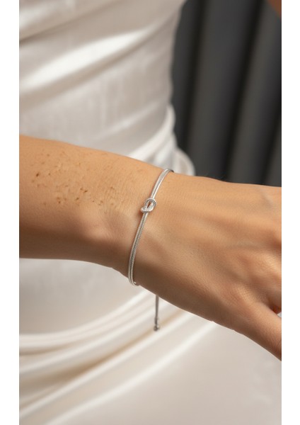 Love Knot Gümüş Bileklik