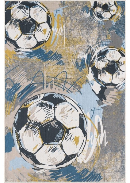 Sporla Büyüyen Hayaller Için Futbol Temalı Yıkanabilir Kaymaz Taban Halı fırsatları