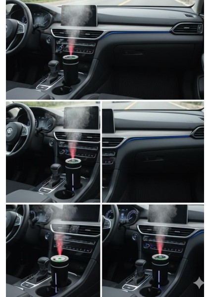 KT-H10 Siyah Oto Içi Hava Nemlendirici Tavan Yıdız Işıklı Buhar Koku Makinası modelleri