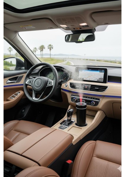 KT-H10 Siyah Oto Içi Hava Nemlendirici Tavan Yıdız Işıklı Buhar Koku Makinası indirimleri