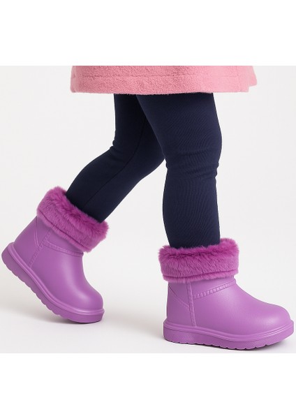 Çocuk Kışlık Kar Yağmur Botu– Su Geçirmez, Peluş Astarlı, Eva W10290-225 Tokio Borreguito Modeli fırsatları