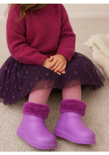 Çocuk Kışlık Kar Yağmur Botu– Su Geçirmez, Peluş Astarlı, Eva W10290-225 Tokio Borreguito Modeli indirimleri