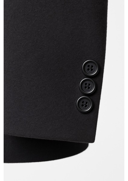 Erkek Uzun Kaşe Kaban – Italyan Kesim Slim Fit Şık Model modelleri