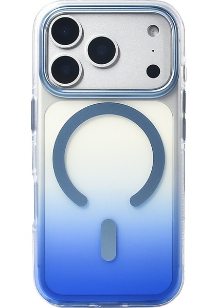 iPhone 17 Pro Kılıf M-Safe Şarj Özellikli Transparan Renk Geçişli Toros Kılıf modelleri